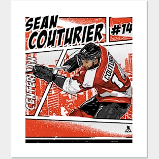 Sean Couturier Philadelphia Comic Posters and Art